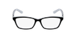 GAFAS GRADUADAS mujer 7044 negro/blanco - vista de frente