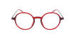 GAFAS GRADUADAS MAGIC 118 rojo/negro - vista de frente