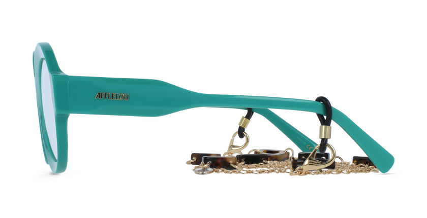 GAFAS GRADUADAS mujer CARACTÈRES PERSPICACE verde - vista de frente