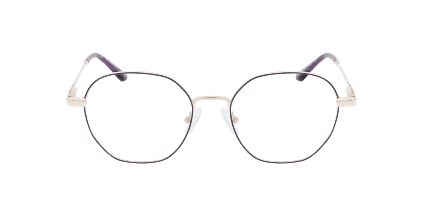 GAFAS GRADUADAS mujer AMANDINE morado/dorado - vista de frente