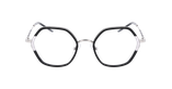 GAFAS GRADUADAS mujer MAGIC218 negro/plateado - vista de frente