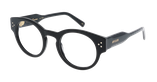 GAFAS GRADUADAS mujer CARACTÈRES FIDELE negro - vista de frente