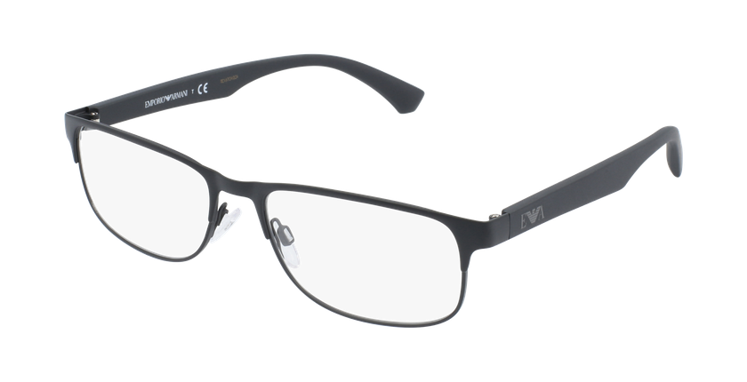 GAFAS GRADUADAS hombre EA 1096 negro/negro - vue de 3/4