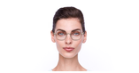 GAFAS GRADUADAS mujer MAGIC LEA negro/dorado - vista de frente