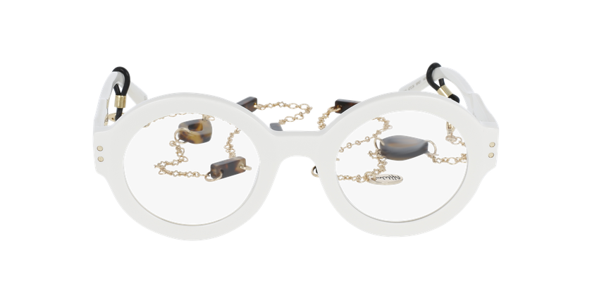 GAFAS GRADUADAS mujer CARACTÈRES PERSPICACE blanco - vista de frente