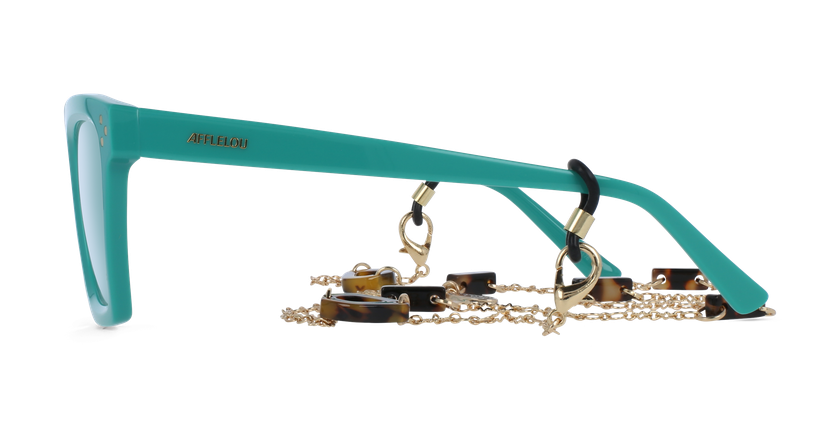 GAFAS GRADUADAS mujer CARACTÈRES MYSTÉRIEUSE verde - vista de frente