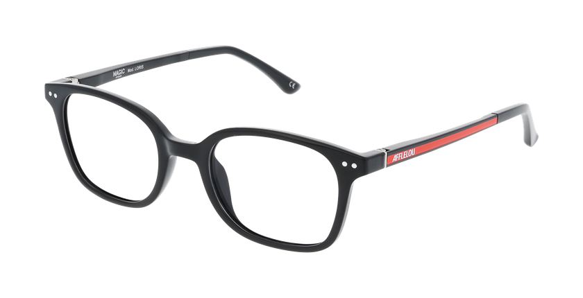 GAFAS GRADUADAS niños LORIS negro/naranja - vista de frente