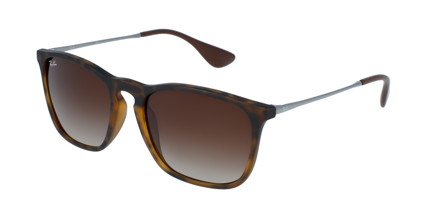 GAFAS DE SOL hombre CHRIS negro/gris - vue de 3/4