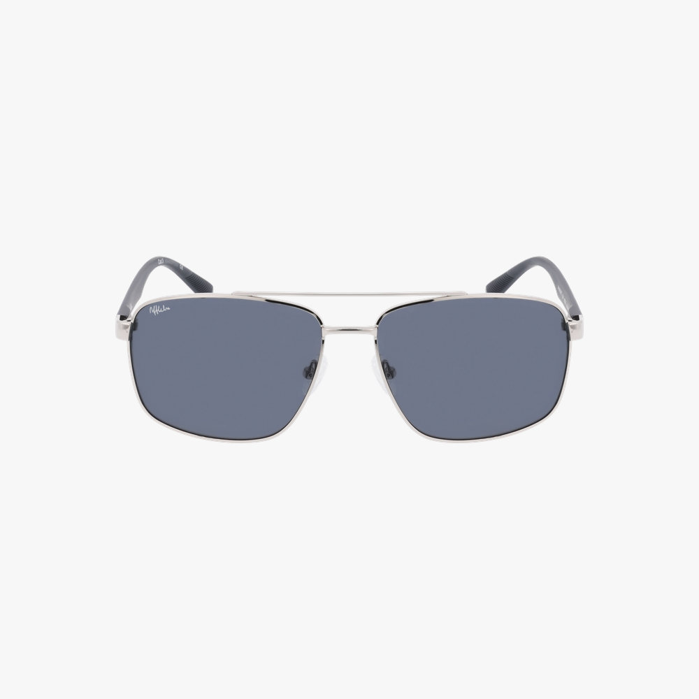GAFAS DE SOL hombre BRONTE plateado/negro - vista de frente