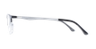GAFAS GRADUADAS hombre MAGIC 128 CARBONE negro/plateado - vista de frente