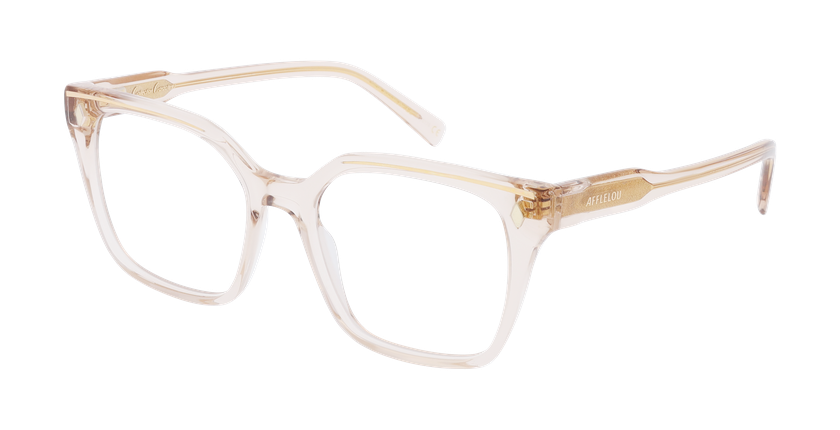 GAFAS GRADUADAS mujer CARACTÈRES FIL D'OR EFFRONTÉE marrón - vista de frente