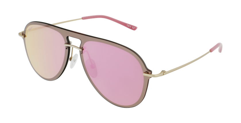 GAFAS DE SOL WAIMEA dorado/rosa - vista de frente