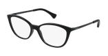 GAFAS GRADUADAS mujer RA7114 negro brillante - vista de frente