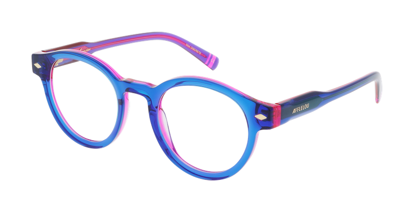 GAFAS GRADUADAS mujer CARACTÈRES DISCRÈTE azul - vista de frente
