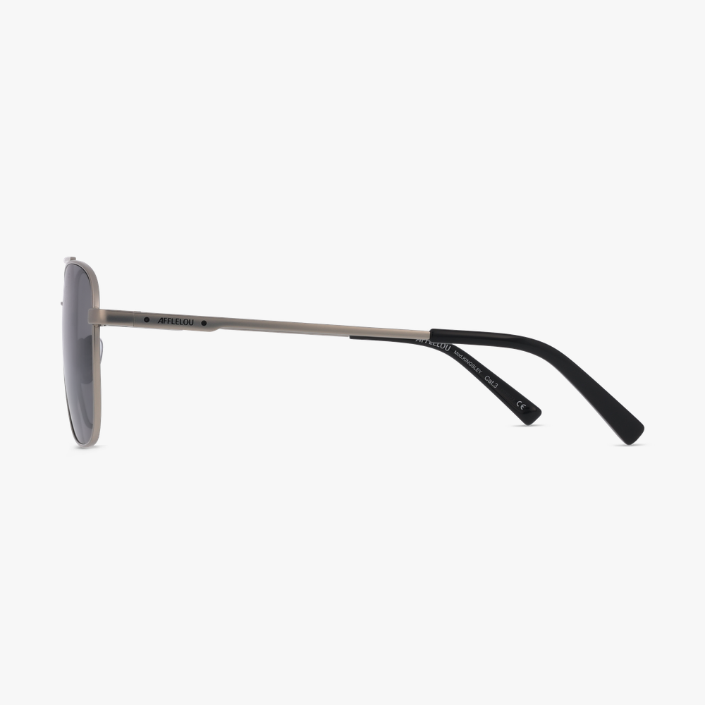 GAFAS DE SOL hombre KINGSLEY plateado - vista de frente