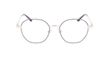 GAFAS GRADUADAS mujer AMANDINE morado/dorado - vista de frente