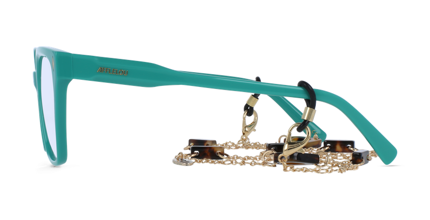 GAFAS GRADUADAS mujer CARACTÈRES EFFRONTÉE verde - vista de frente
