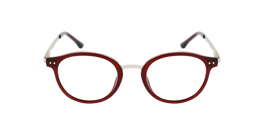 GAFAS GRADUADAS mujer MAGIC 97 rojo/dorado - vista de frente