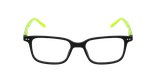 GAFAS GRADUADAS niños MARCUS negro/verde - vista de frente