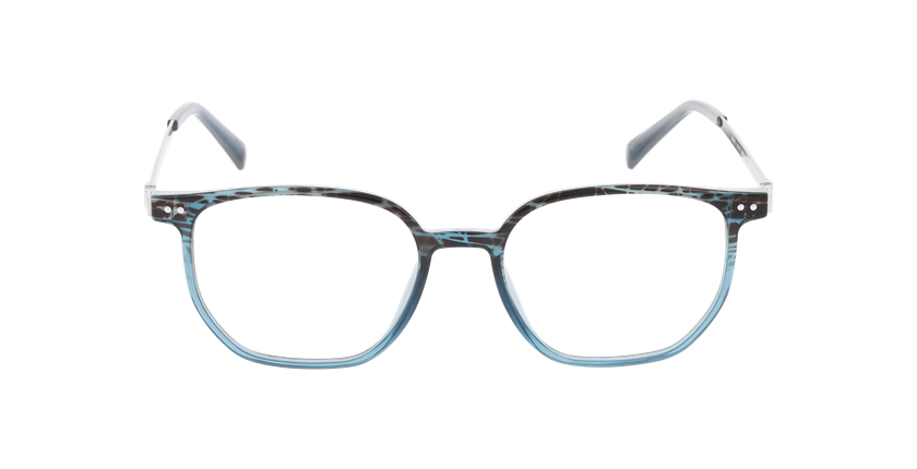 GAFAS GRADUADAS hombre DARIUS azul/plateado - vista de frente