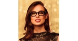 GAFAS GRADUADAS mujer CARACTÈRES FIL D'OR CRÉATIVE negro/dorado - vista de frente