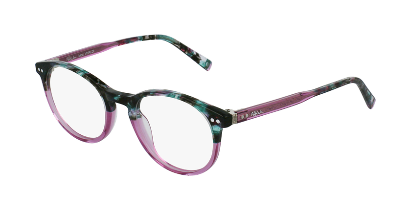 GAFAS GRADUADAS VIVALDI verde/rosa - vue de 3/4