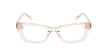 GAFAS GRADUADAS mujer CARACTÈRES FIL D'OR CRÉATIVE marrón/dorado - vista de frente