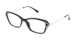 GAFAS GRADUADAS mujer ELISE negro - vista de frente