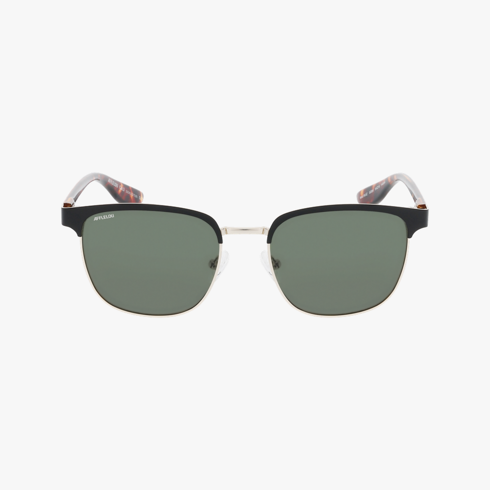 GAFAS DE SOL hombre RUIZ dorado/negro - vista de frente
