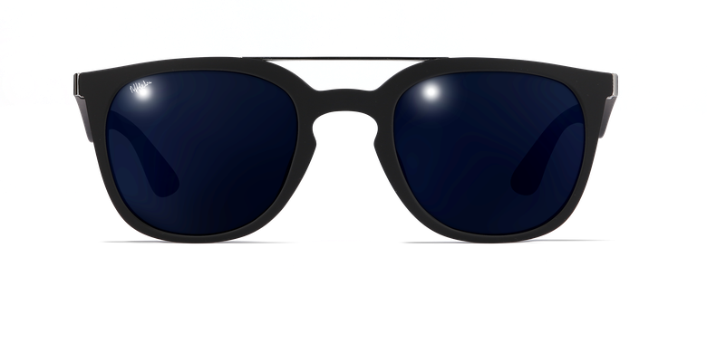 Gafas de sol hombre CAGLIARI POLARIZED negro vista de frente