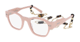GAFAS GRADUADAS mujer CARACTÈRES AUTHENTIQUE rosa/dorado - vista de frente