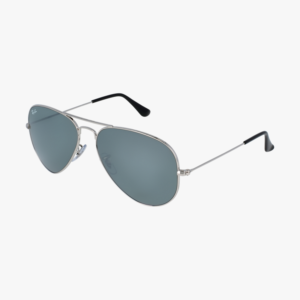 GAFAS DE SOL AVIATOR LARGE METAL plateado - vista de 3/4