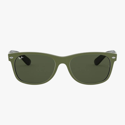 GAFAS DE SOL New Wayfarer RB2132 verde/negro vista de frente