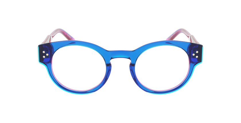 GAFAS GRADUADAS mujer CARACTÈRES FIDELE azul - vista de frente