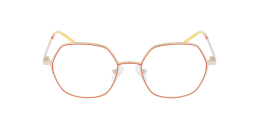 GAFAS GRADUADAS mujer MAGIC 153 naranja/coral mate vista de frente