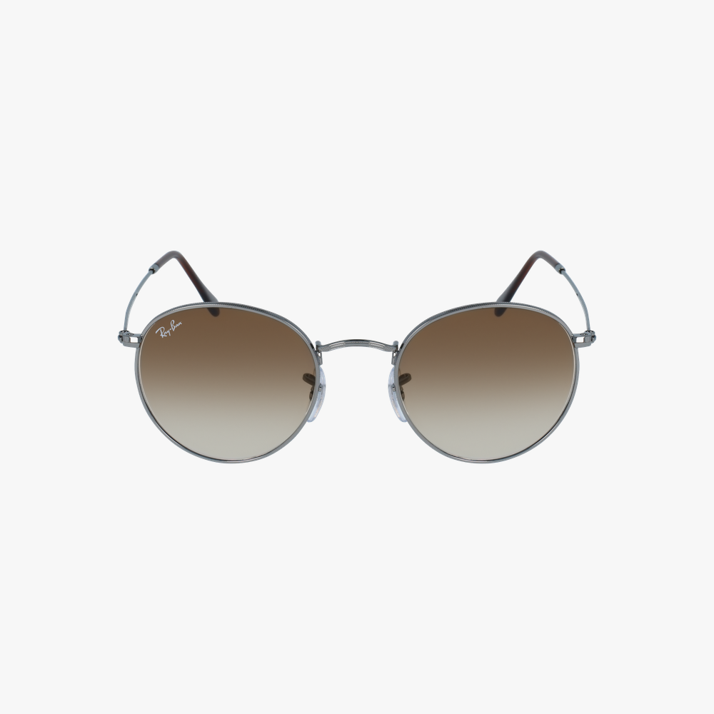GAFAS DE SOL hombre ROUND METAL gris - vista de frente