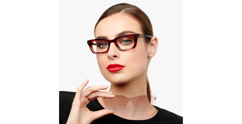 GAFAS GRADUADAS mujer CARACTÈRES CRÉATIVE carey - vista de frente