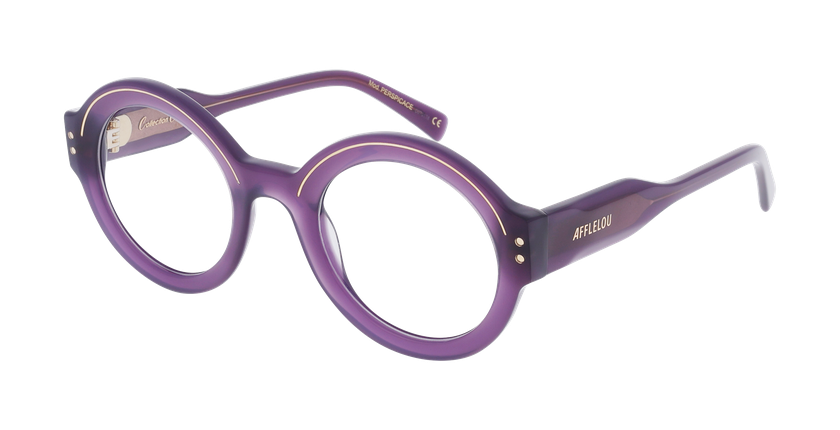 GAFAS GRADUADAS mujer CARACTÈRES FIL D'OR PERSPICACE morado/dorado - vista de frente