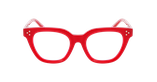 GAFAS GRADUADAS mujer CARACTÈRES ARTISTE rojo/rosa - vista de frente