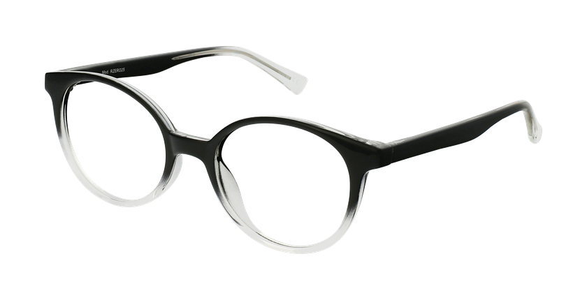 GAFAS GRADUADAS niños RZERO25 negro/blanco - vista de frente