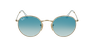 GAFAS DE SOL hombre ROUND METAL dorado