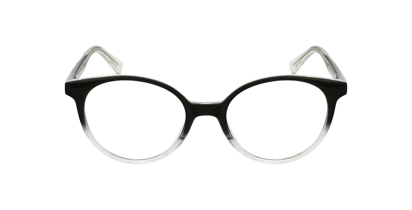 GAFAS GRADUADAS niños RZERO25 negro/blanco - vista de frente