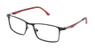 GAFAS GRADUADAS hombre MAGIC 129 CARBONE negro/rojo carbón - vista de frente