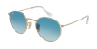 GAFAS DE SOL ROUND METAL dorado - vue de 3/4