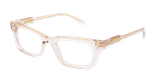 GAFAS GRADUADAS mujer CARACTÈRES FIL D'OR CRÉATIVE marrón/dorado - vista de frente