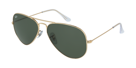 GAFAS DE SOL AVIATOR LARGE METAL dorado