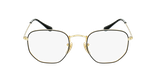 GAFAS GRADUADAS 0RX6448 negro/dorado - vista de frente
