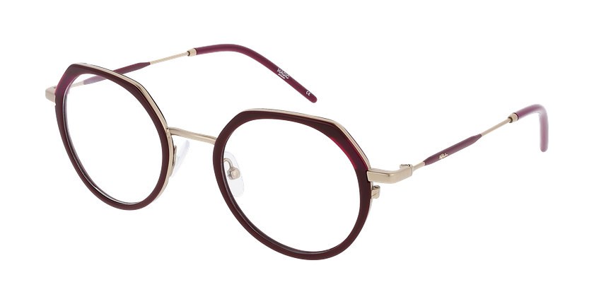 GAFAS GRADUADAS mujer MAGIC223 rojo/dorado - vista de frente