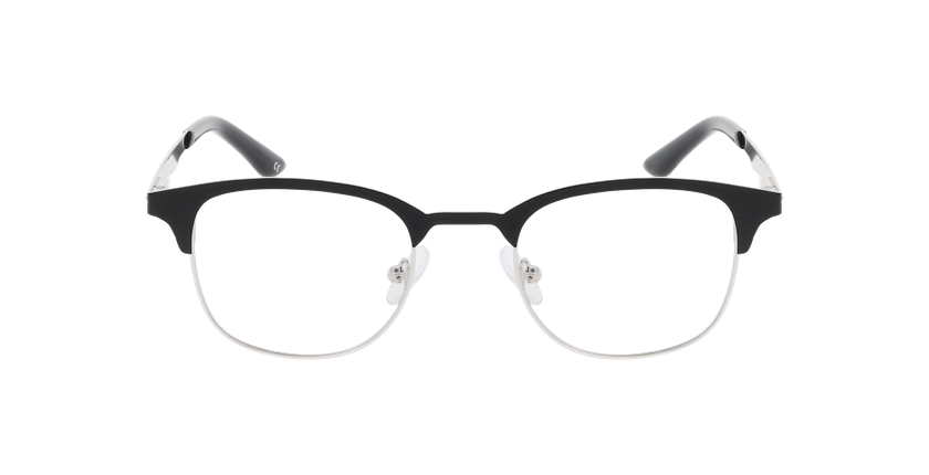 GAFAS GRADUADAS niños TIAGO negro/plateado - vista de frente