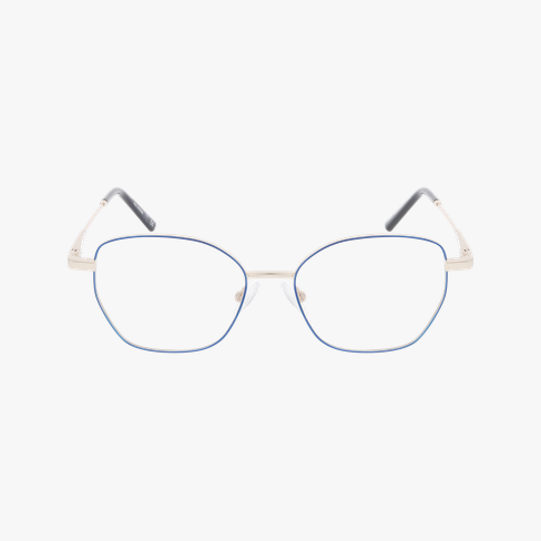 GAFAS GRADUADAS mujer MARINE azul/dorado vista de frente
